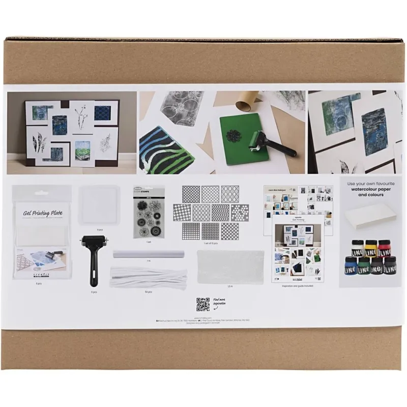 Gruppen-Kreativset Gel-Druck, 1 Pck