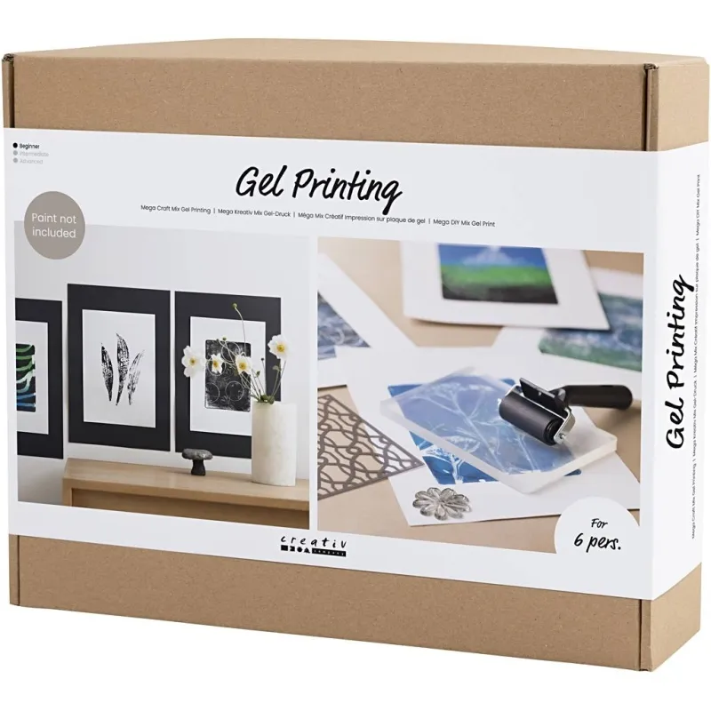 Gruppen-Kreativset Gel-Druck, 1 Pck