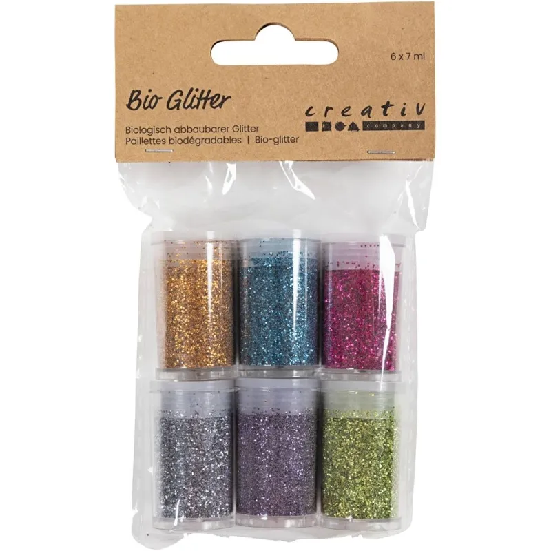 Bio Sparkles, Sortierte Farben, 6x7 ml/ 1 Pck