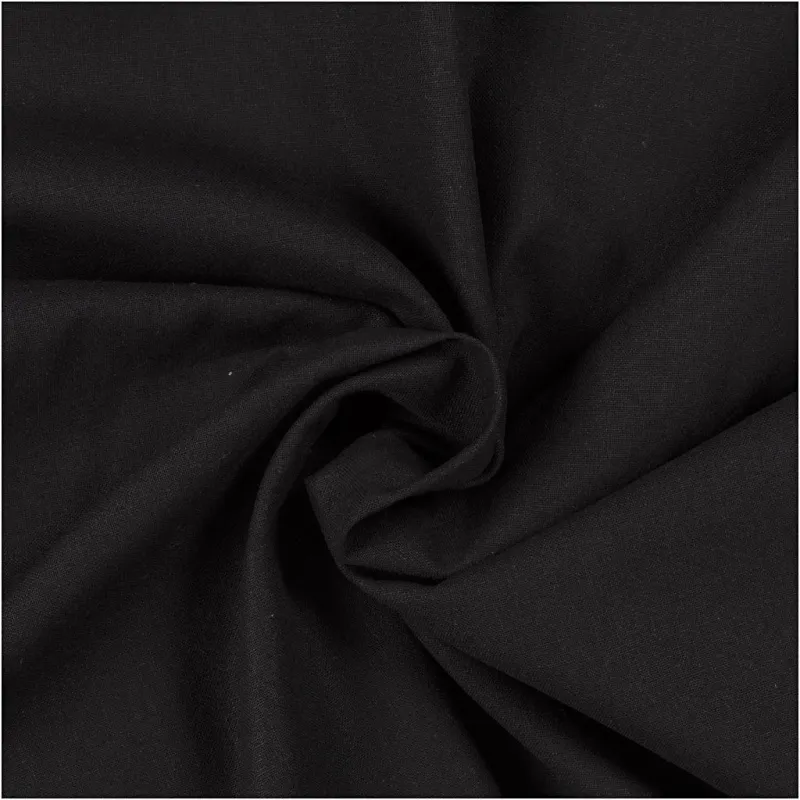Stoff, B 145 cm, 140 g, Schwarz, 2 m/ 1 Pck