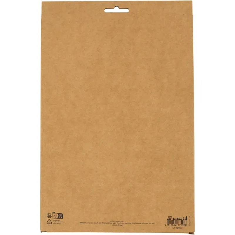 Krepppapier, Blatt 25x60 cm, Kreppanteil: 180%, 105 g, Natur, 8 Bl./ 1 Pck