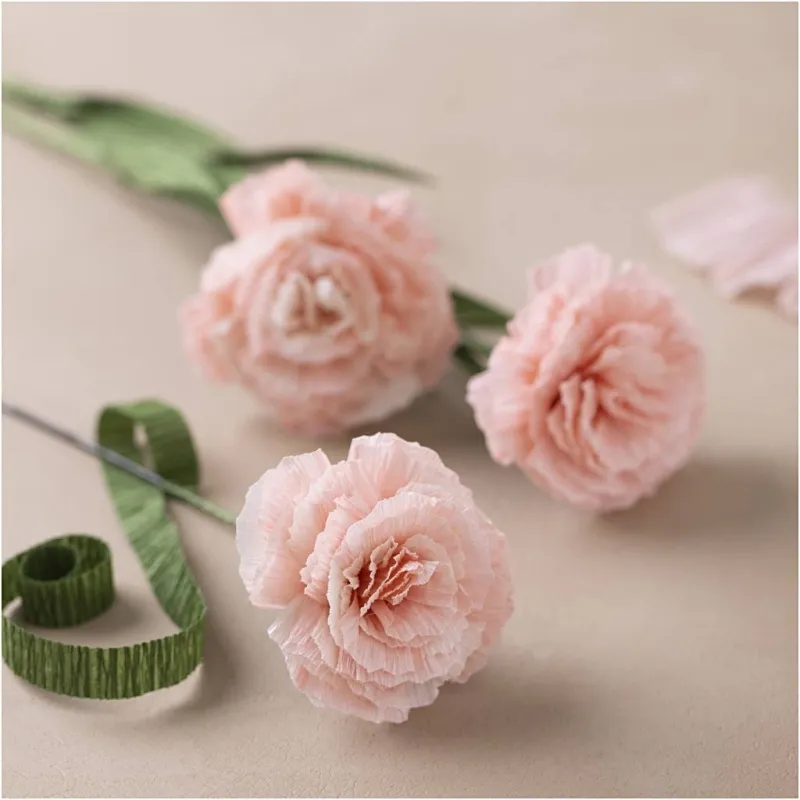 Krepppapier, Blatt 25x60 cm, Kreppanteil: 180%, 105 g, Rosa mattiert, 4 Bl./ 1 Pck
