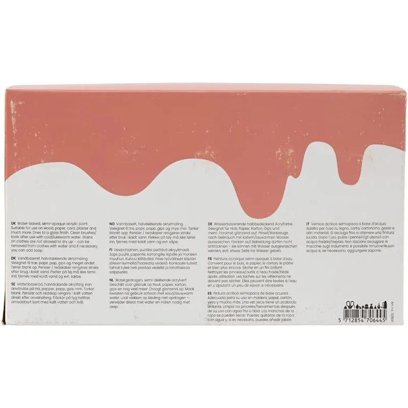 Acrylfarbe, glänzend, Sortierte Farben, 10x120 ml/ 1 Pck
