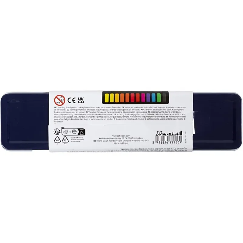 Wasserfarben-Set, Pastellfarben, 12 Farbe/ 1 Pck