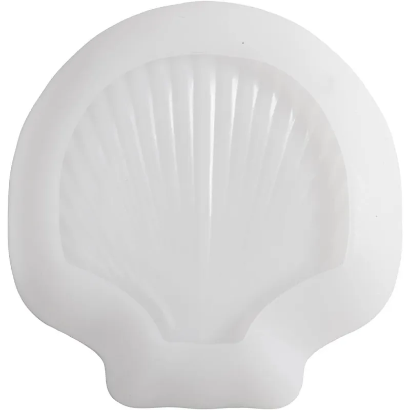 Silikonform, Muschelschale, H 2,5 cm, L 14,5 cm, B 14 cm, 1 Stk