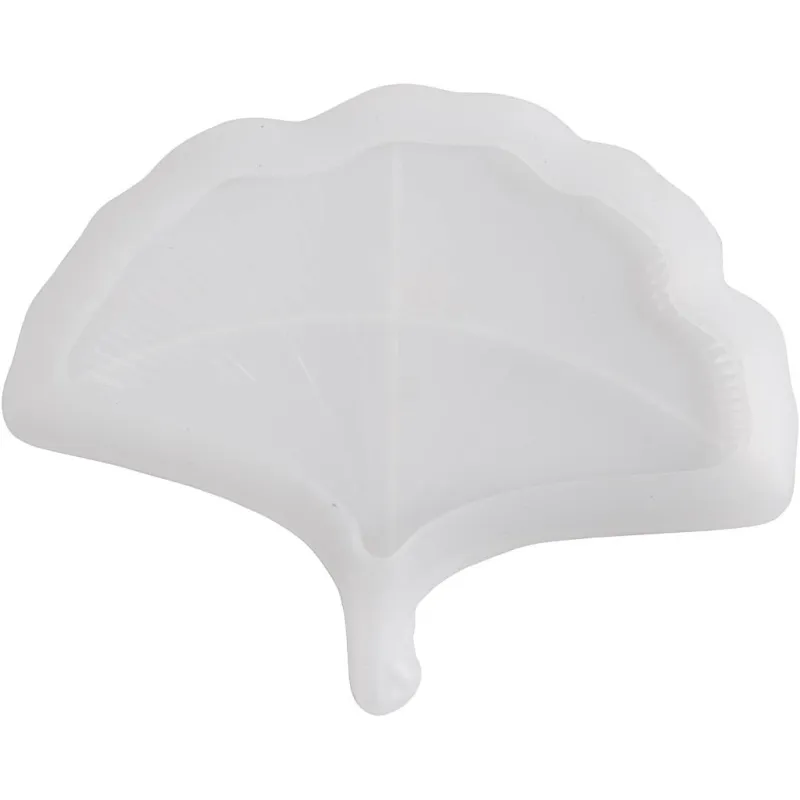 Silikonform, Gingko-Blatt, H 1,5 cm, L 18,5 cm, B 14,8 cm, 1 Stk