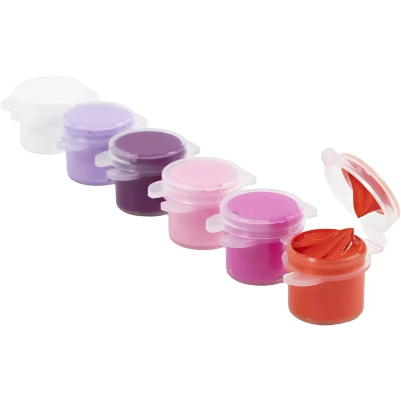 Hobbyfarbe Plus Color, Harmonie in Lila-Pink, 6x5 ml/ 1 Pck