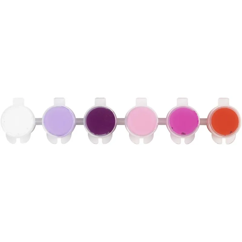 Hobbyfarbe Plus Color, Harmonie in Lila-Pink, 6x5 ml/ 1 Pck