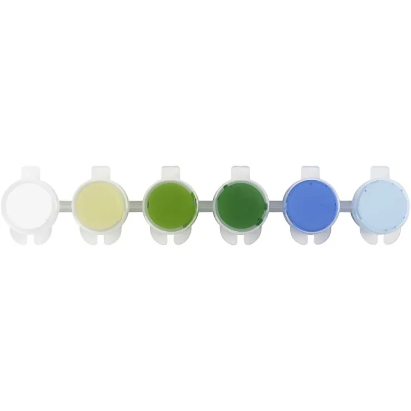 Hobbyfarbe Plus Color, Harmonie in Blau-Grün, 6x5 ml/ 1 Pck