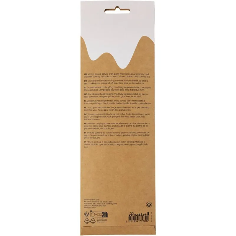 Hobbyfarbe Plus Color, Natur, 6x5 ml/ 1 Pck