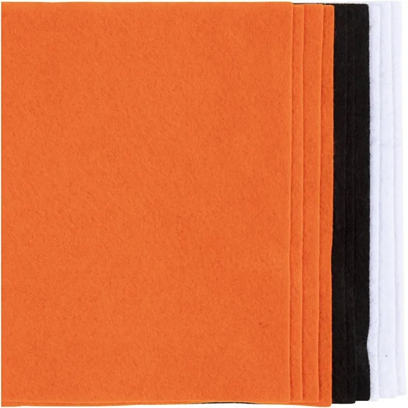 Bastelfilz, A4, Blatt 210x297 mm, Dicke 2 mm, Halloween Farben, 10 Bl./ 1 Pck