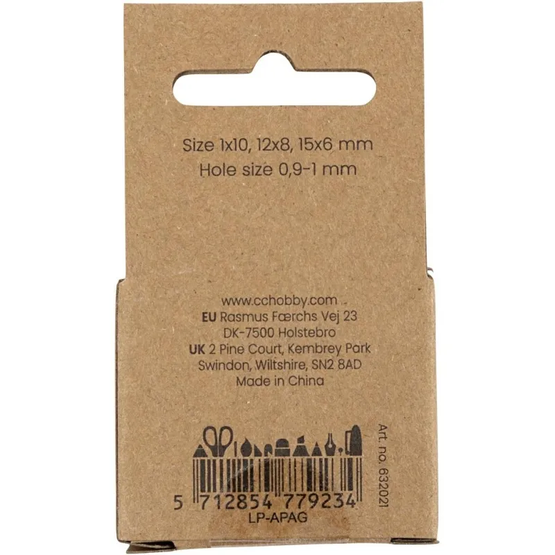 Achat Steinperlen, D 6+8+10 mm, Lochgröße 0,9-1 mm, Hellbraun, 28 Stk/ 1 Pck