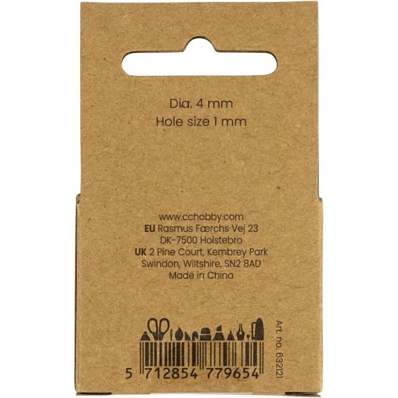 Süßwasserperlen, D 4 mm, Lochgröße 1 mm, Quer perforiert, Perlmutt, 40 Stk/ 1 Pck