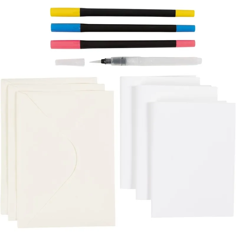 Mini Kreativ Set Aquarell, Karten und Kuverts, 1 Pck