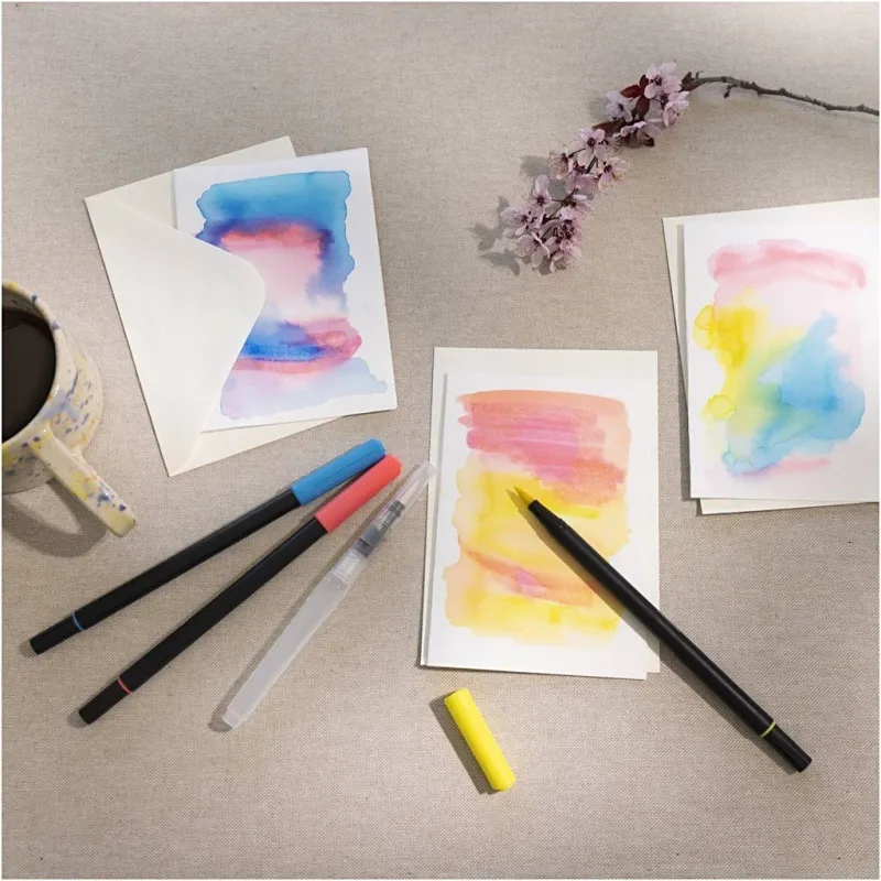 Mini Kreativ Set Aquarell, Karten und Kuverts, 1 Pck