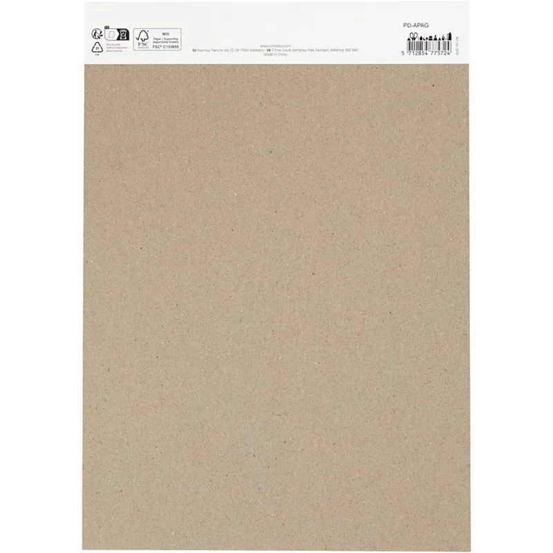 Aquarellpapier, A4, Blatt 210x297 mm, 230 g, Schwarz, 15 Bl./ 1 Pck