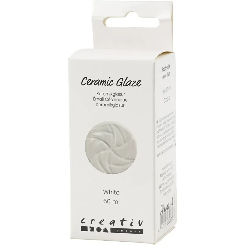Keramikkglasur, 984-1101 °C, Deckend, white, 60 ml/ 1 Dose