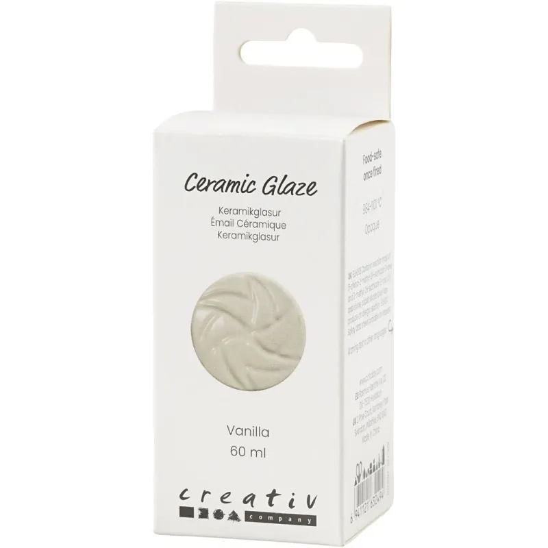 Keramikkglasur, 984-1101 °C, Deckend, vanilla, 60 ml/ 1 Dose