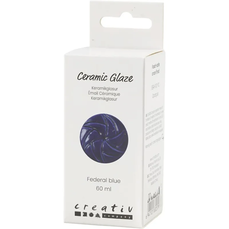 Keramikkglasur, 984-1101 °C, Deckend, Federal Blue, 60 ml/ 1 Dose