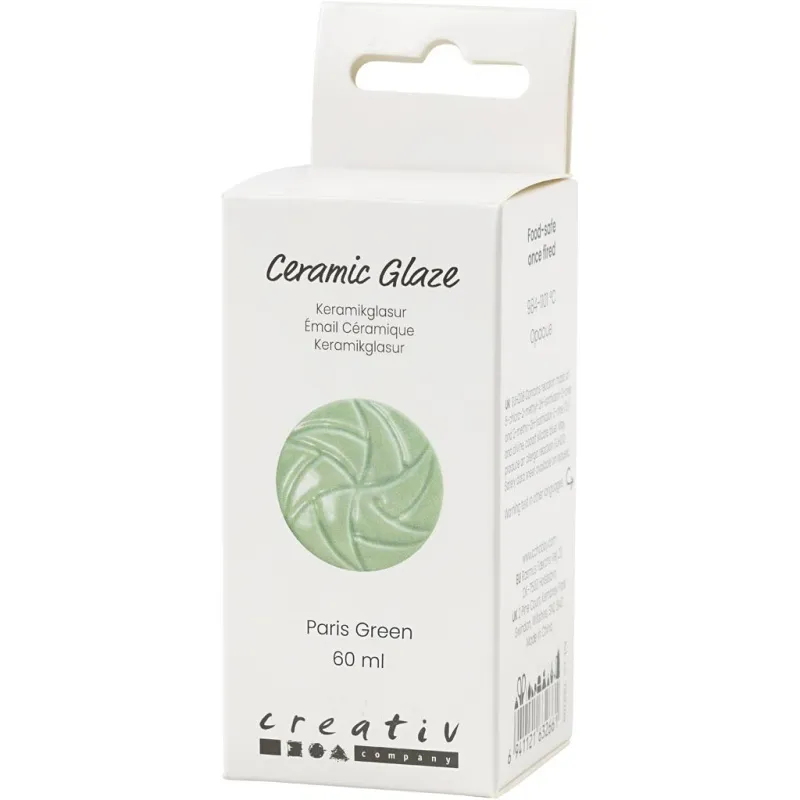 Keramikkglasur, 984-1101 °C, Deckend, Paris Green, 60 ml/ 1 Dose
