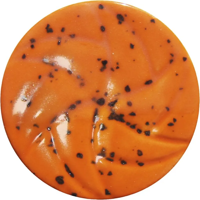 Gesprenkelte Keramikglasur , 999-1060 °C, Deckend, Orange Sunset, 60 ml/ 1 Dose