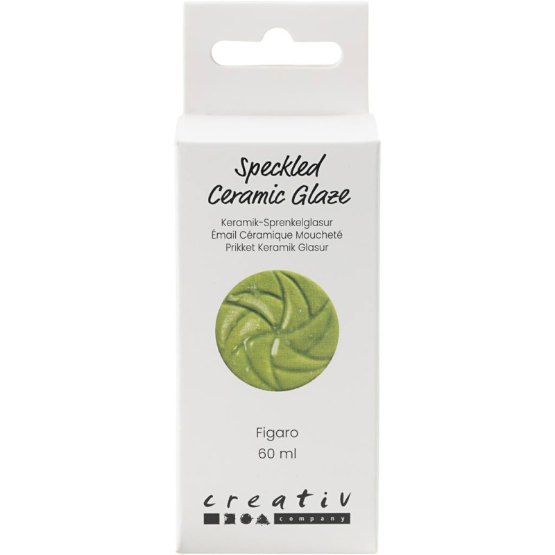 Gesprenkelte Keramikglasur , 999-1060 °C, Deckend, Figaro, 60 ml/ 1 Dose