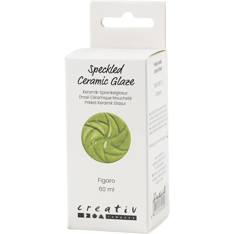 Gesprenkelte Keramikglasur , 999-1060 °C, Deckend, Figaro, 60 ml/ 1 Dose