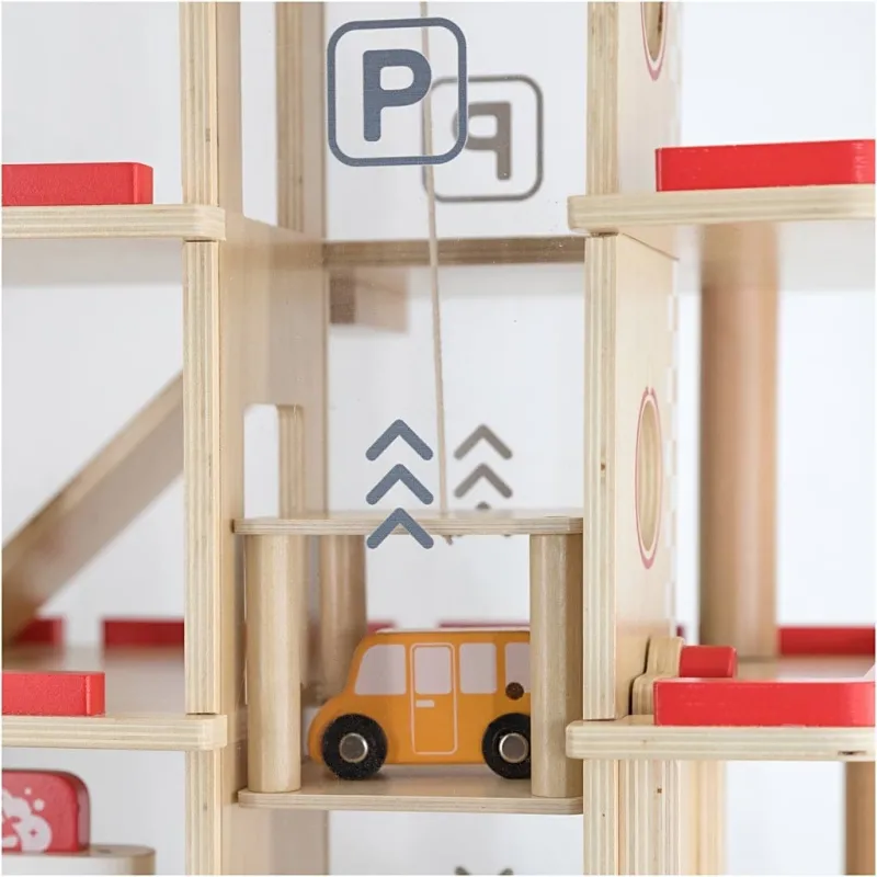 VIGA Spielzeug-Garage, Größe 58x37x45,3 cm, 1 Stk/ 1 Pck
