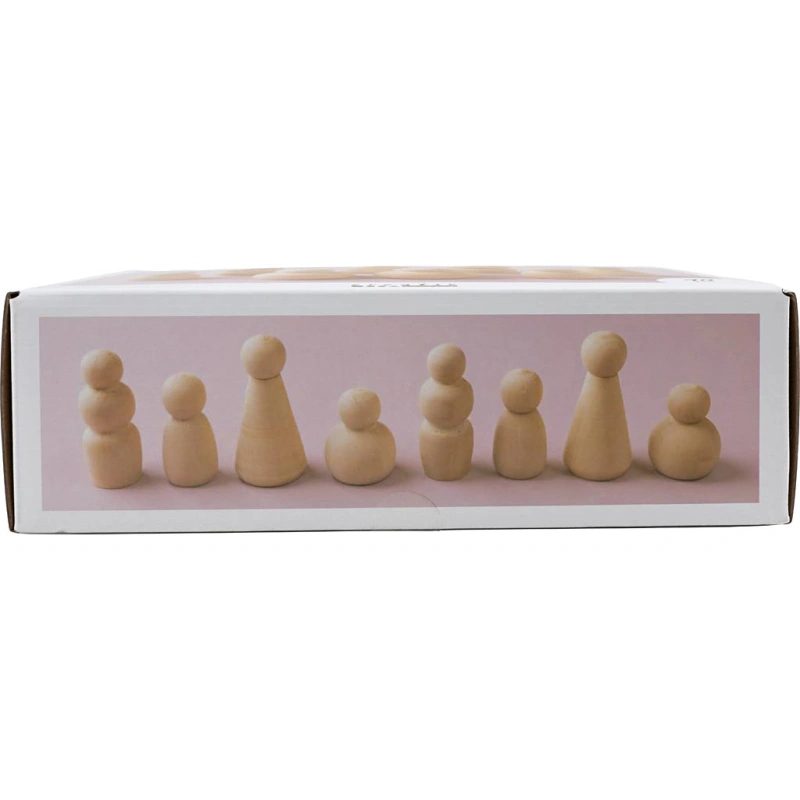 Holzfigurenkörper, H 5-8 cm, 90 sort./ 1 Pck