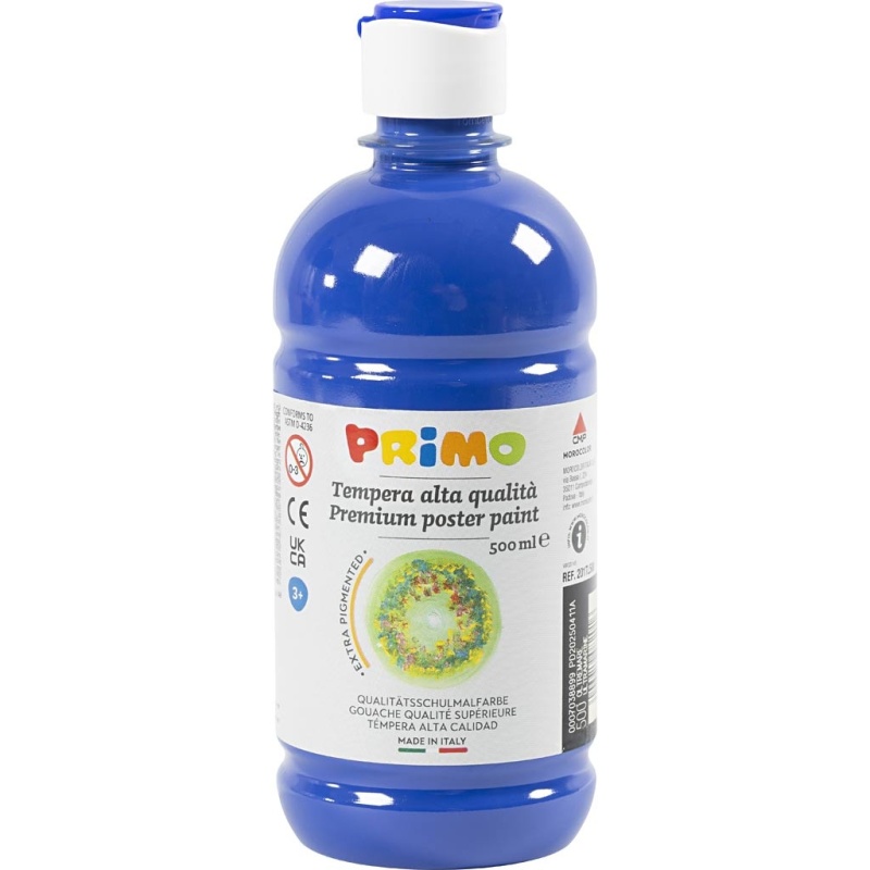 Temperafarbe Matt, Dunkelblau, 500 ml/ 1 Fl.