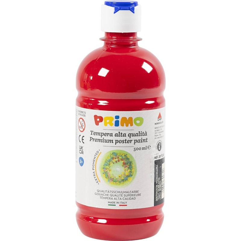 Temperafarbe Matt, Dunkelrot, 500 ml/ 1 Fl.