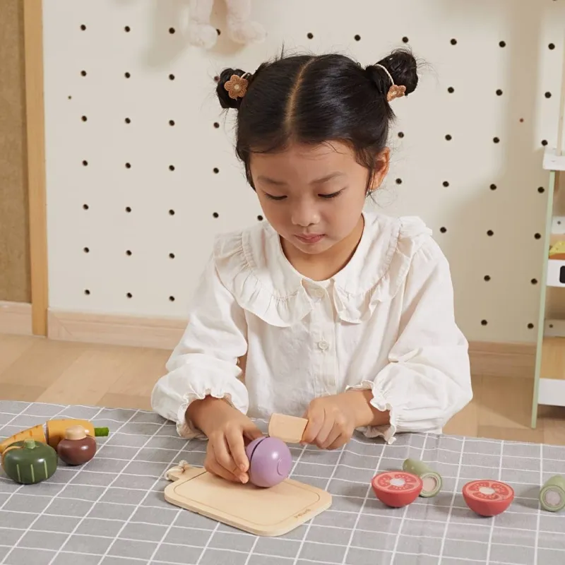 VIGA Cuttable Wooden Vegetables, 14 Teile/ 1 Pck