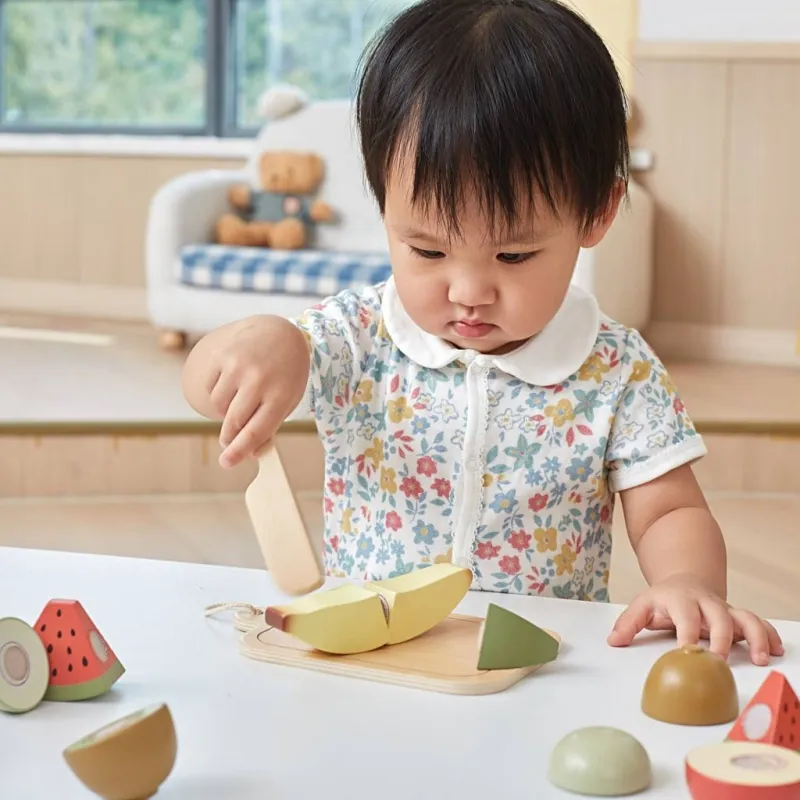 VIGA Cuttable Wooden Fruit, 14 Teile/ 1 Pck