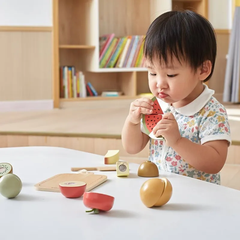 VIGA Cuttable Wooden Fruit, 14 Teile/ 1 Pck