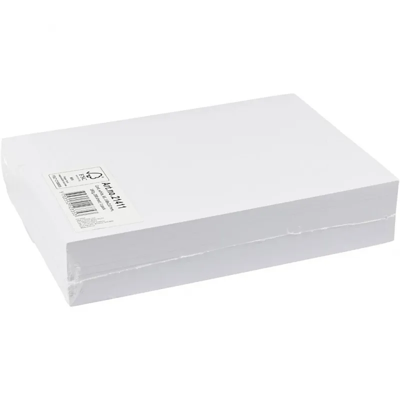 Bastelkarton, A5, Blatt 148x210 mm, 180 g, Weiß, 200 Bl./ 1 Pck
