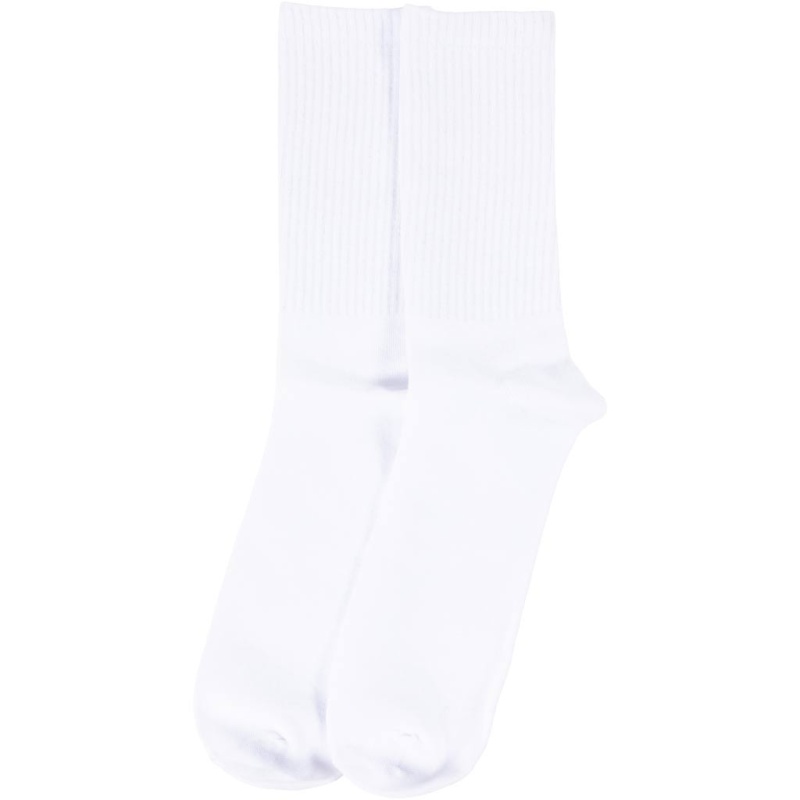 Baumwollsocken, Größe 43-46, Weiß, 10 Paar/ 1 Pck