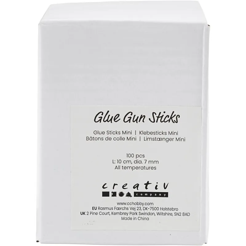 Klebesticks Mini, L 10 cm, D 7 mm, 100 Stk/ 1 Pck