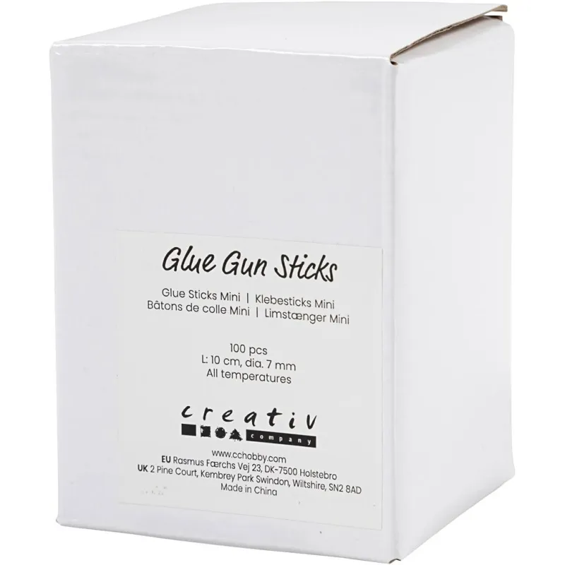 Klebesticks Mini, L 10 cm, D 7 mm, 100 Stk/ 1 Pck