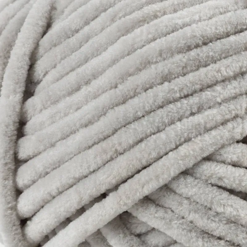 Veloursgarn, L 105 m, Nadel 5-6, Grau, 100 g/ 1 Knäuel