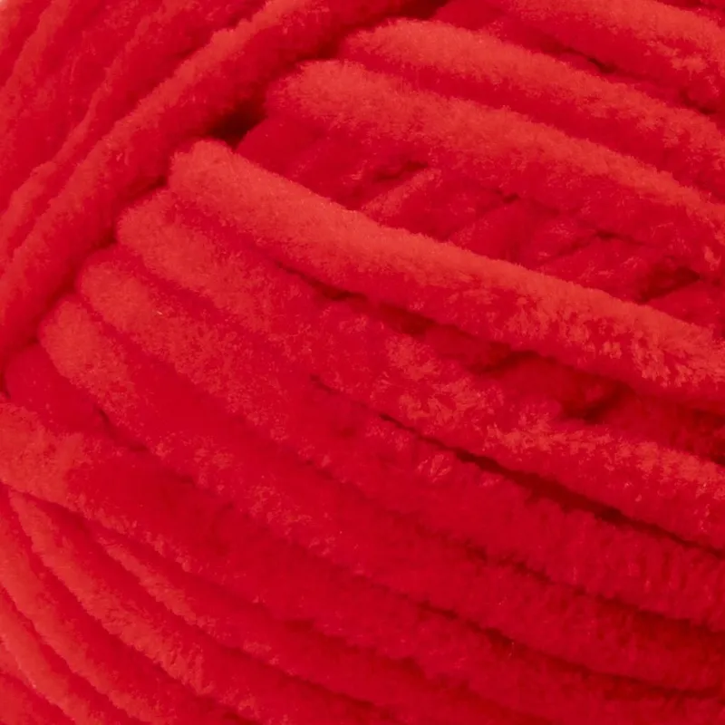 Veloursgarn, L 105 m, Nadel 5-6, Rot, 100 g/ 1 Knäuel