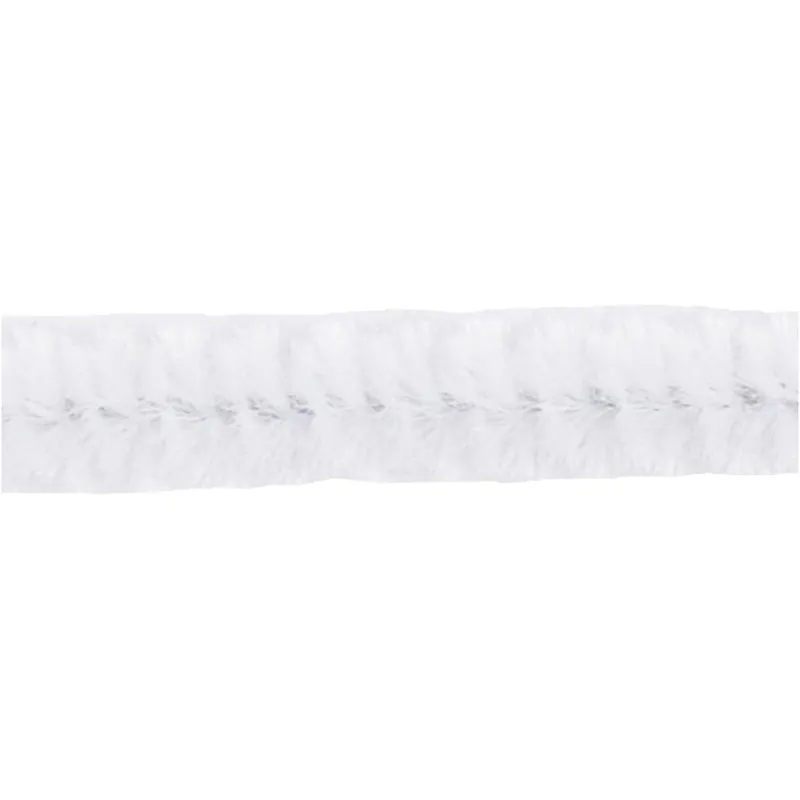 Pfeifenreiniger, L 30 cm, Dicke 4 mm, Weiß, 50 Stk/ 1 Pck