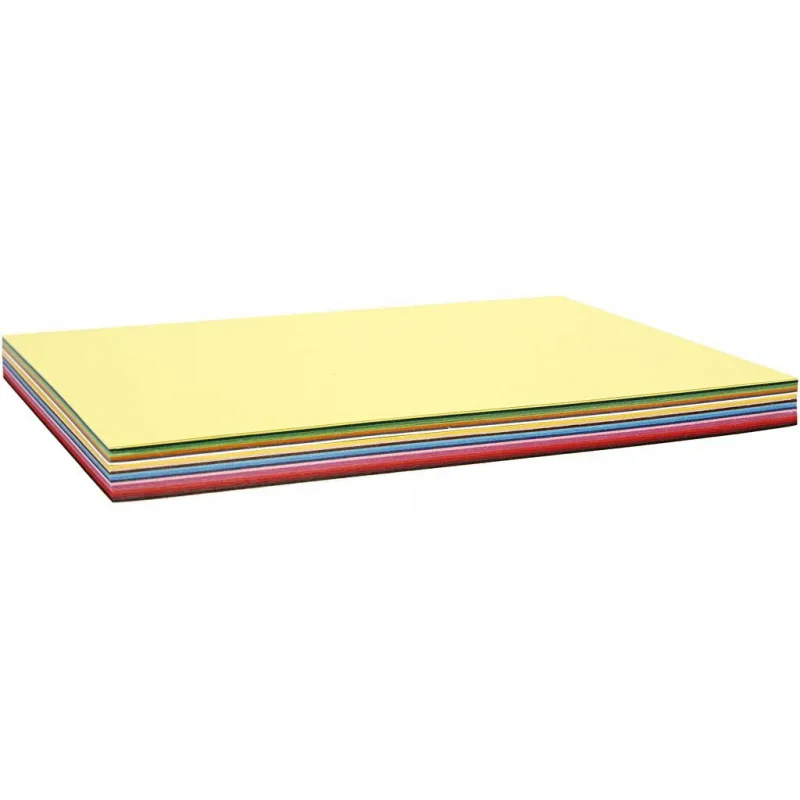 Bastelkarton, farbig, A5, Blatt 148x210 mm, 180 g, Sortierte Farben, 60 Bl. sort./ 1 Pck