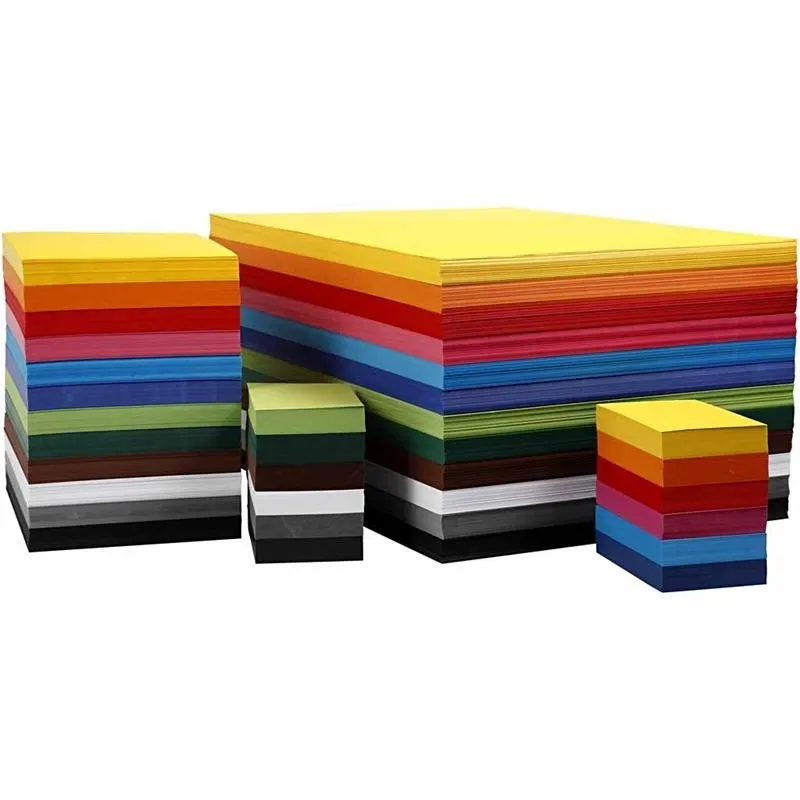 Farbkarton, A6, Blatt 105x148 mm, 180 g, Sortierte Farben, 12x100 Bl./ 1 Pck