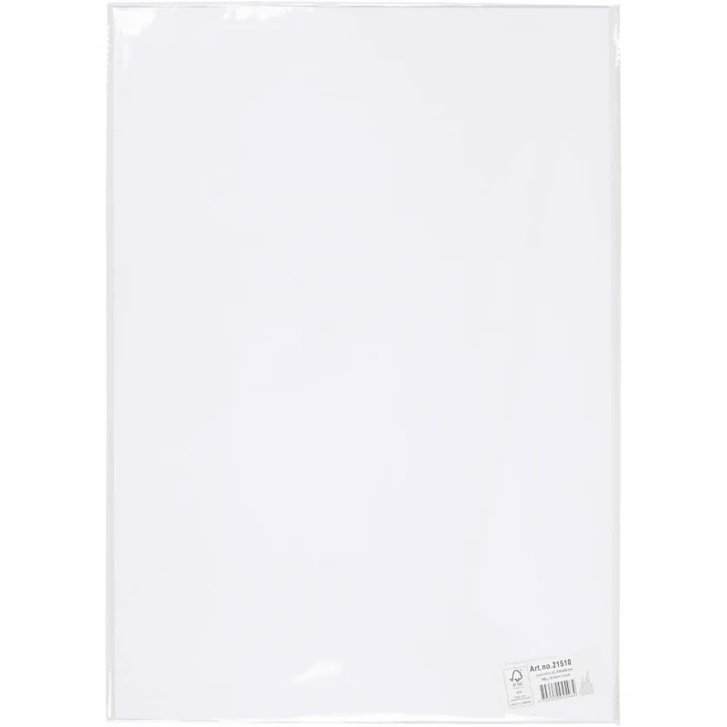 Bastelkarton, A2, Blatt 420x594 mm, 180 g, Weiß, 10 Bl./ 1 Pck