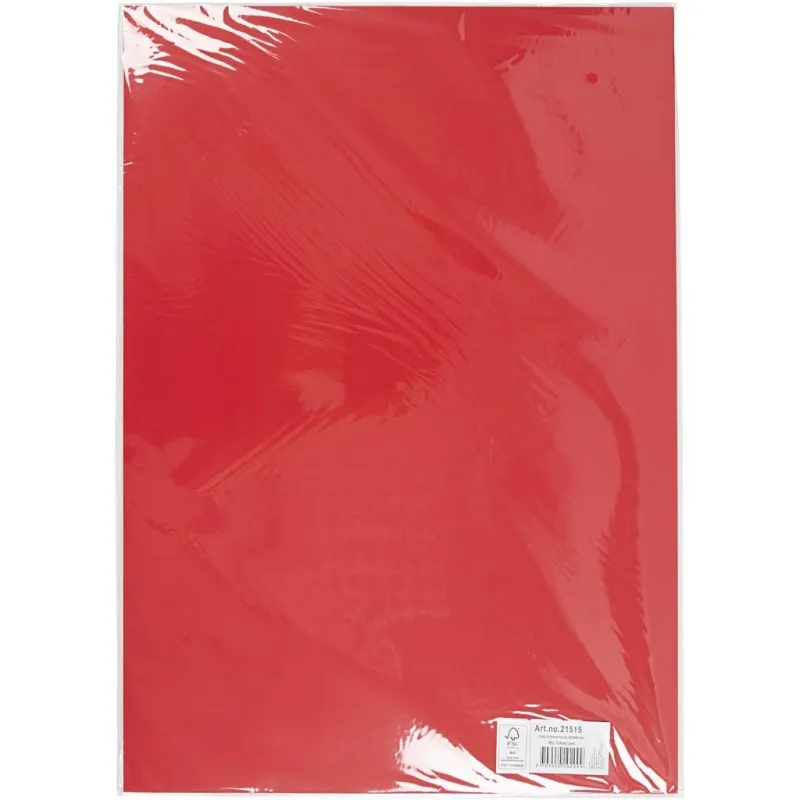 Bastelkarton, A2, Blatt 420x594 mm, 180 g, Weihnachtsrot, 10 Bl./ 1 Pck