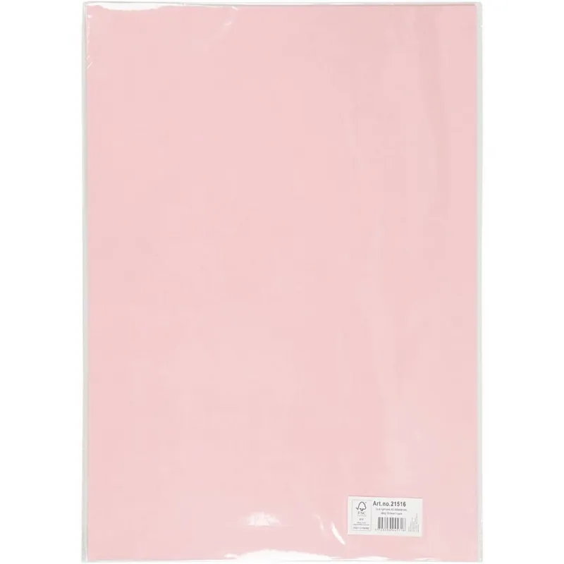 Bastelkarton, A2, Blatt 420x594 mm, 180 g, Hellpink, 10 Bl./ 1 Pck