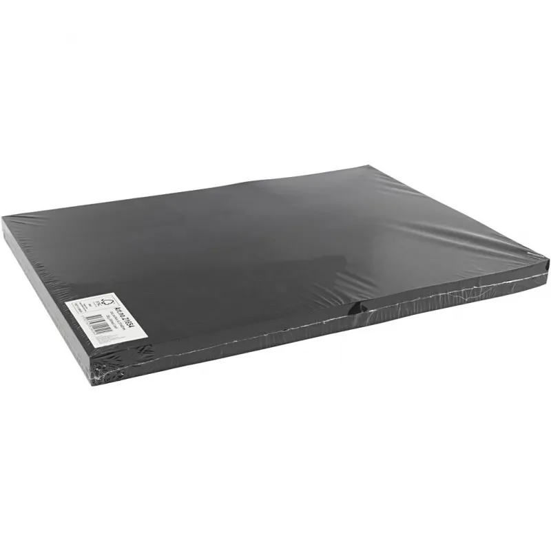 Karton, einfärbig, A3, Blatt 297x420 mm, 200 g, Schwarz, 100 Bl./ 1 Pck