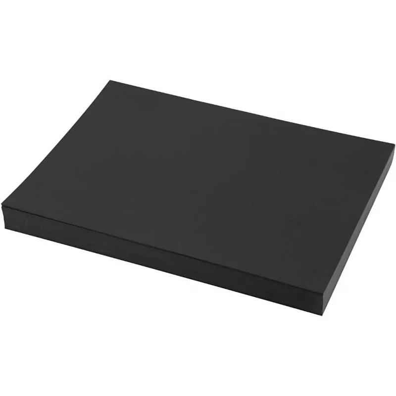 Karton, einfärbig, A4, Blatt 210x297 mm, 200 g, Schwarz, 100 Bl./ 1 Pck