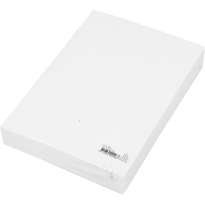 Karton, einfärbig, A5, Blatt 148x210 mm, 250 g, Weiß, 100 Bl./ 1 Pck