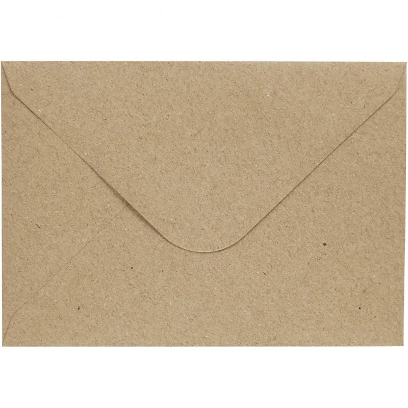 Umschläge, Umschlaggröße 11,5x16 cm, 110 g, Natur, 10 Stk/ 1 Pck